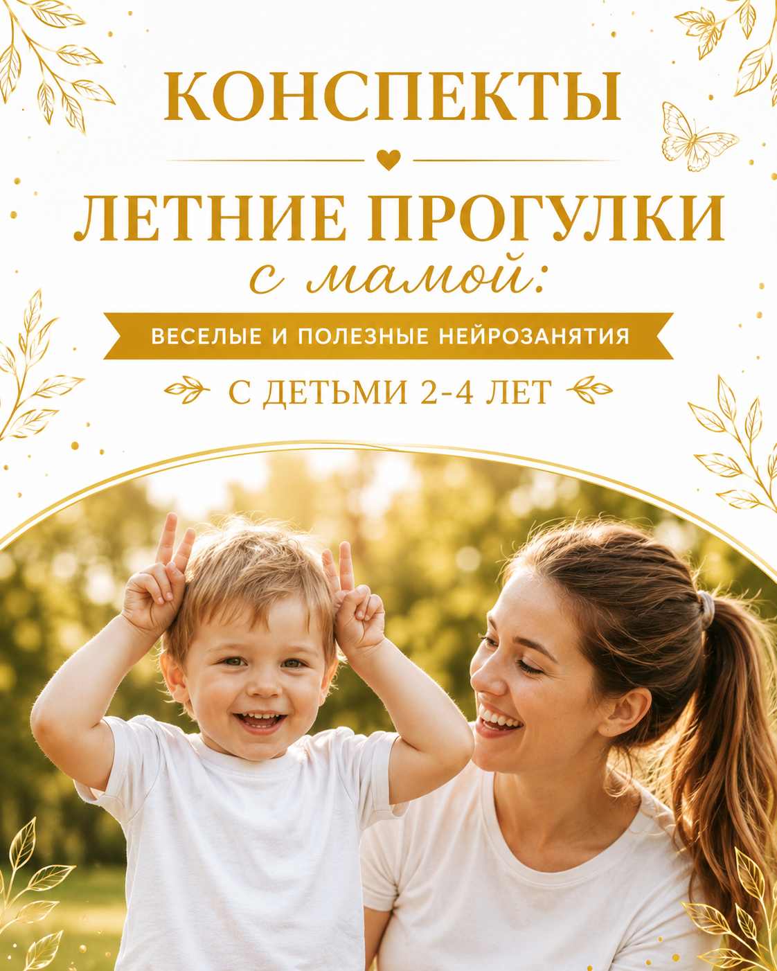 Летние прогулки с мамой: веселые и полезные нейрозанятия 2-4 лет