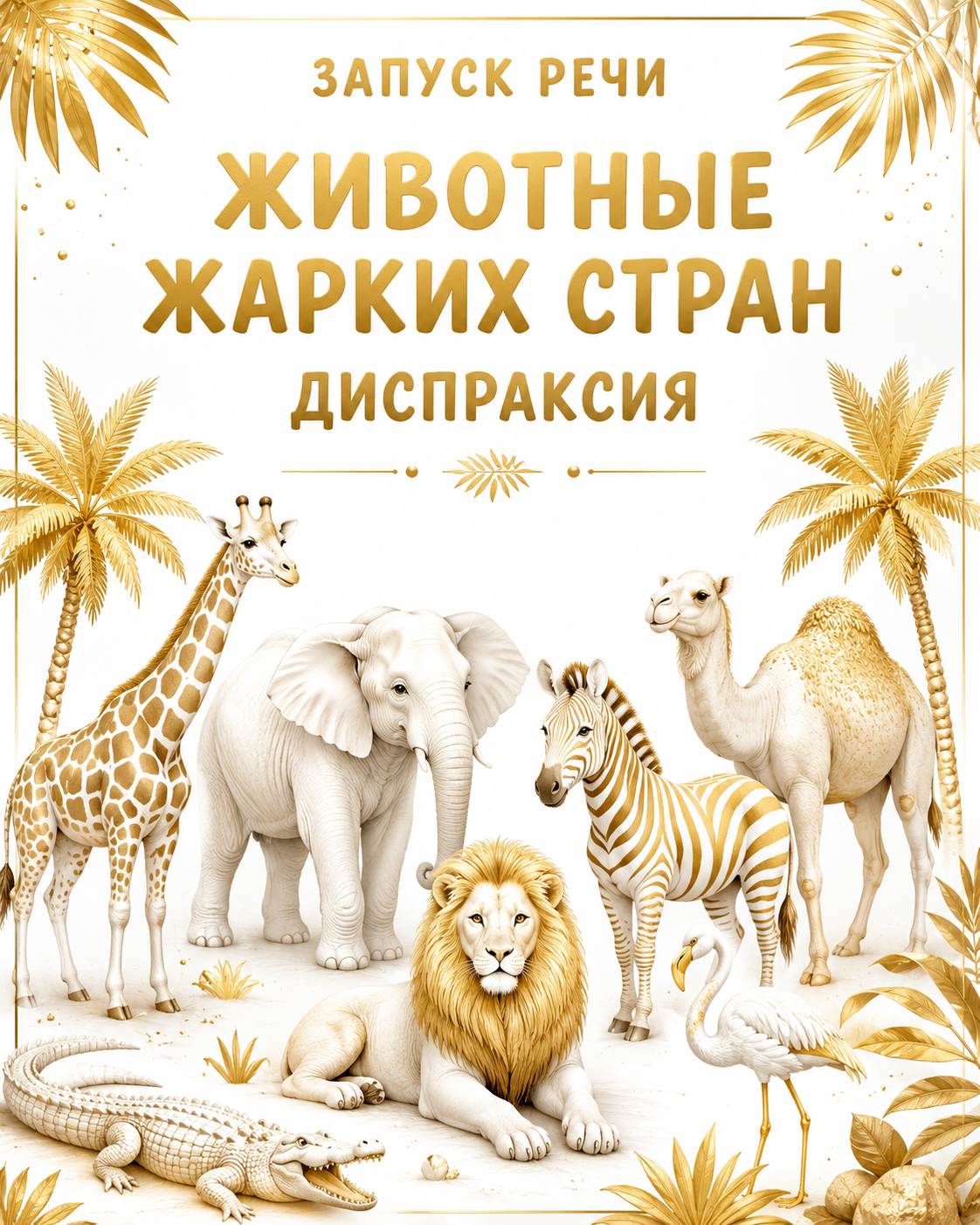 Конспект по запуску речи: Животные жарких стран диспраксия