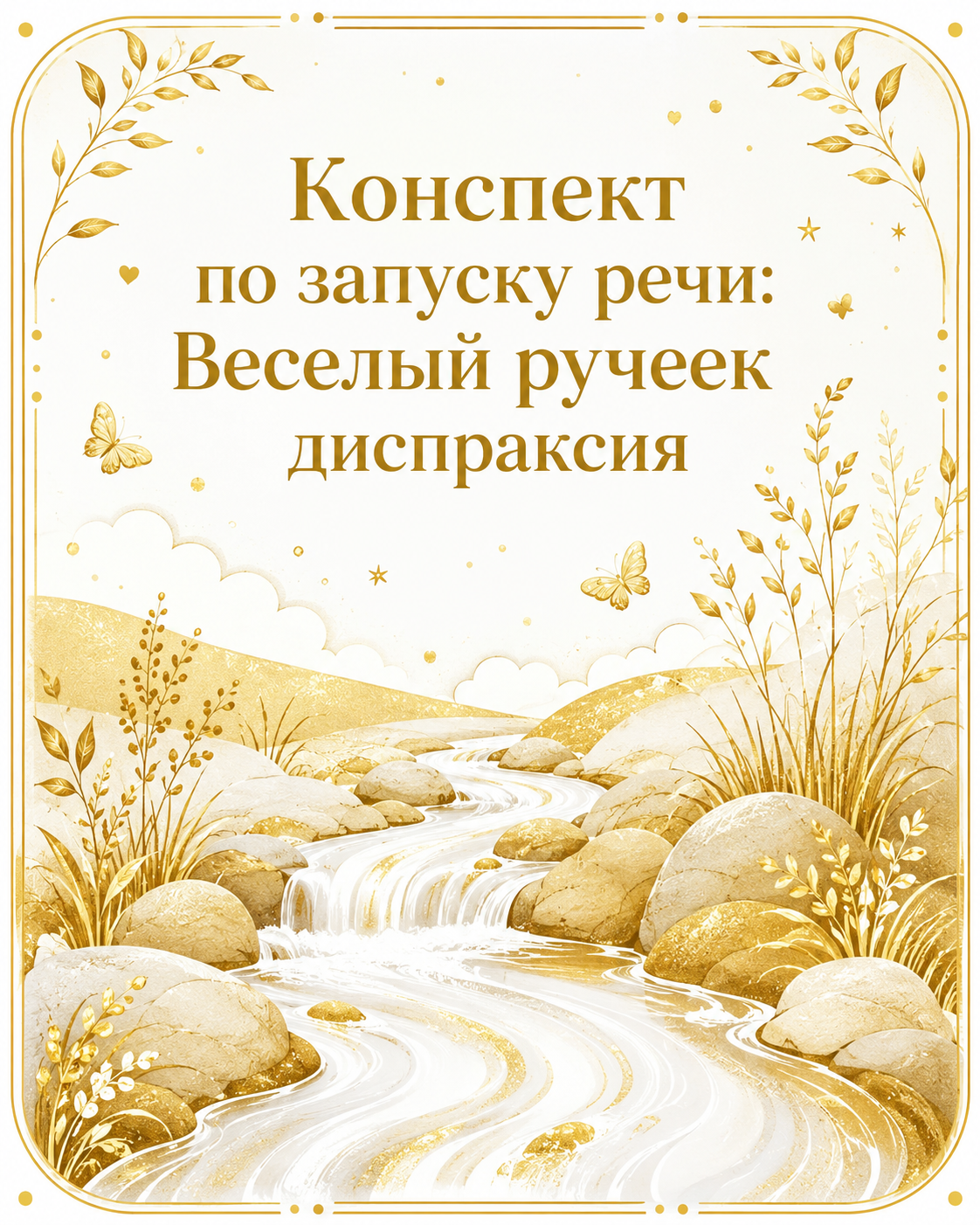 Конспект по запуску речи: Веселый ручеек диспраксия