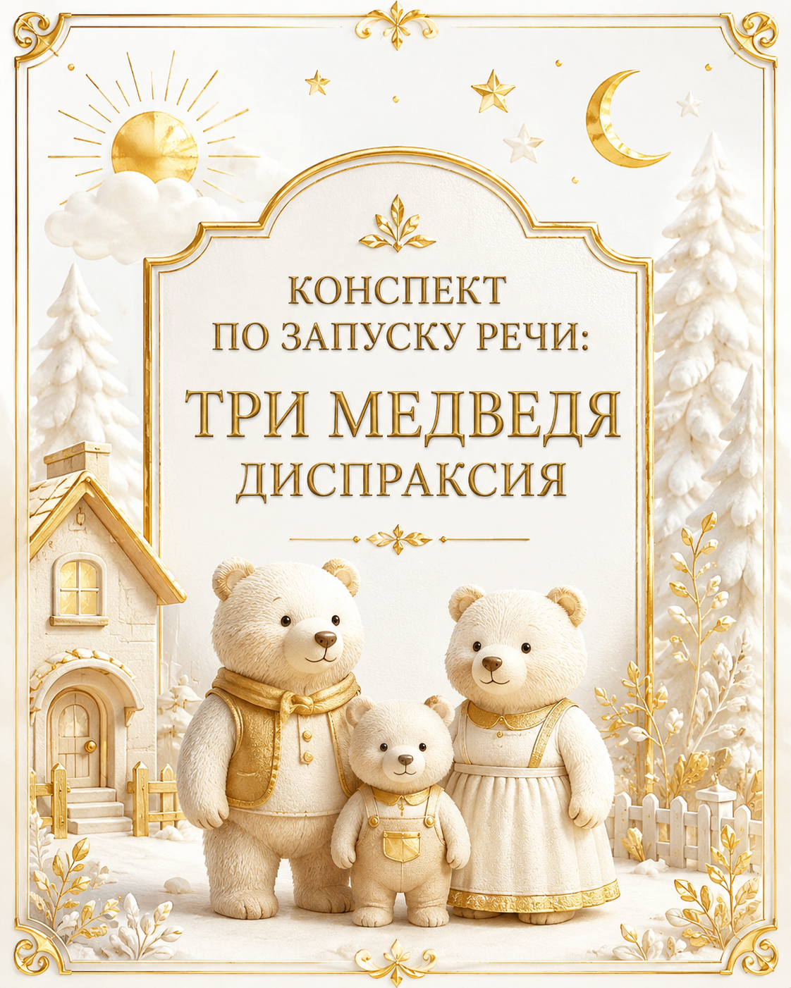 Конспект по запуску речи: Три медведя диспраксия