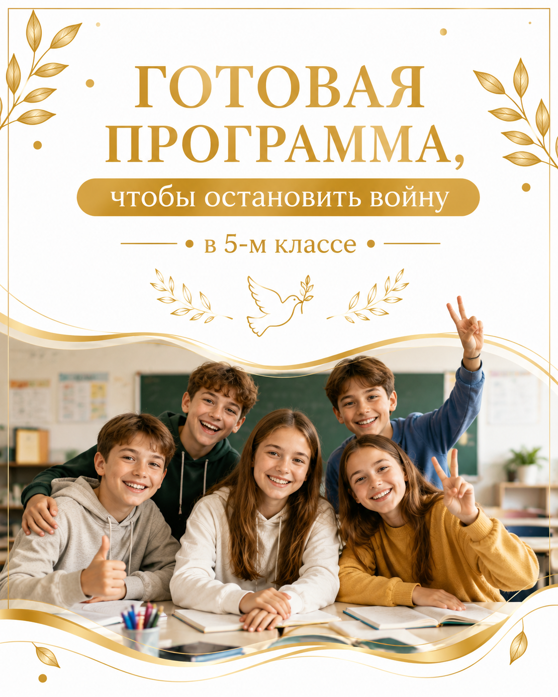 Готовая программа, чтобы остановить войну в 5-м классе