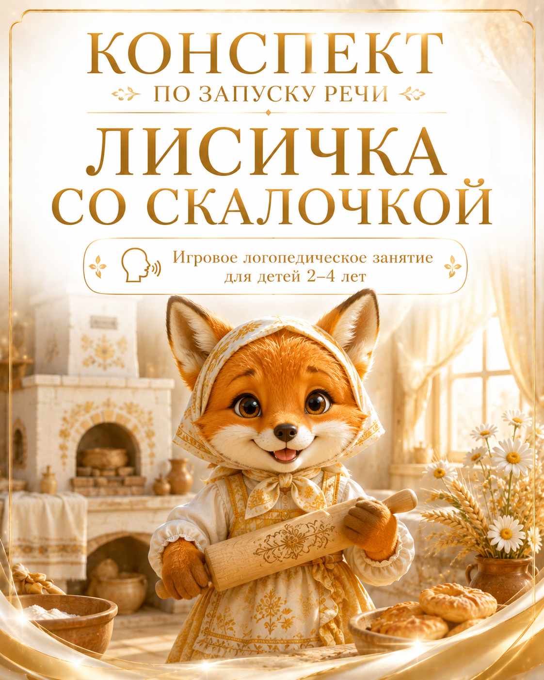 КОНСПЕКТ ПО ЗАПУСКУ РЕЧИ ЛИСИЧКА СО СКАЛОЧКОЙ Игровое логопедическое занятие для детей 2–4 лет